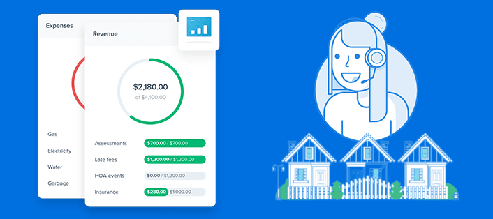 HOA accounting software dashboard