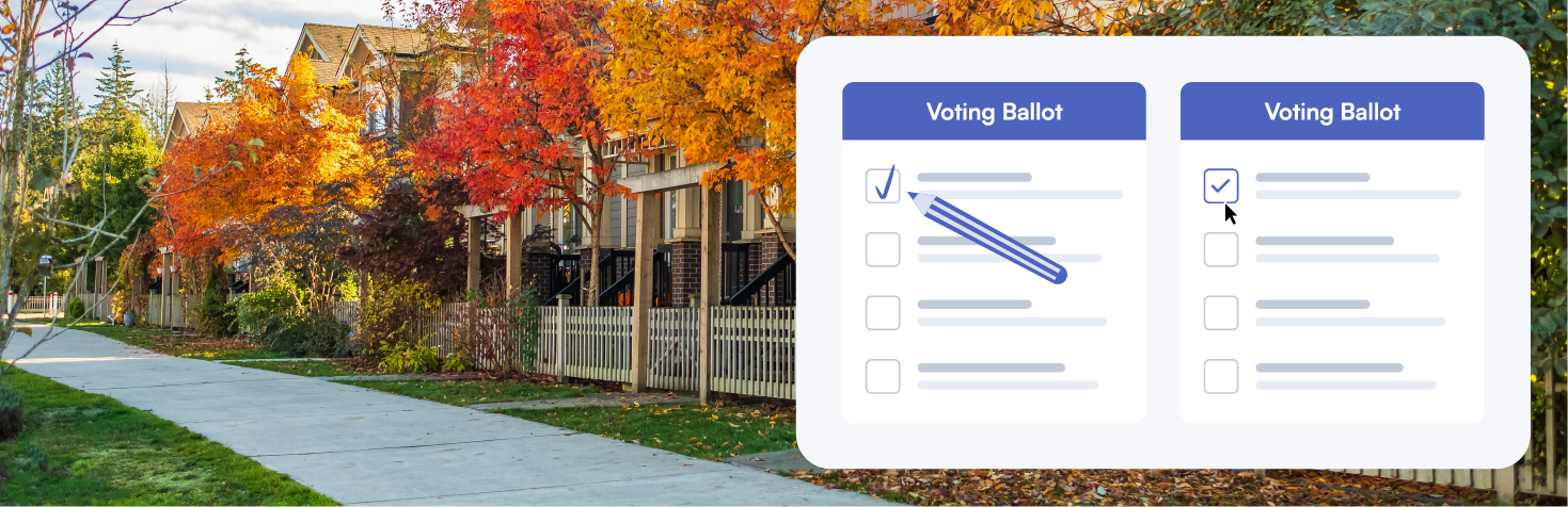 HOA voting rules ballot checklist