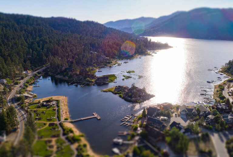 Big Bear Lake, California, from above