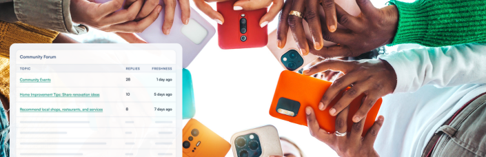 A multi-generational community uses their HOA app to stay up to date with their neighborhood.